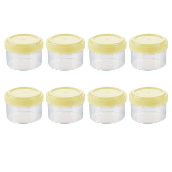 ENTASSER Containers Clear bottom Reusable, Stackable, Food Storage Freezer Containeryellow