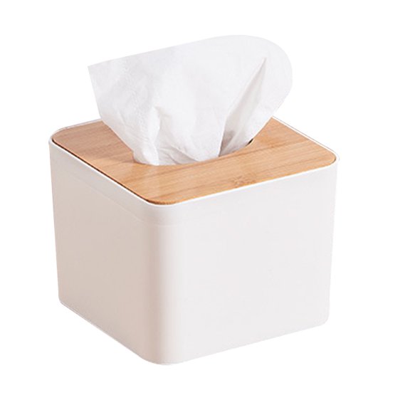ENTASSER Desktop tissue box, living room storage box, household roll tissue boxstyle:style2;