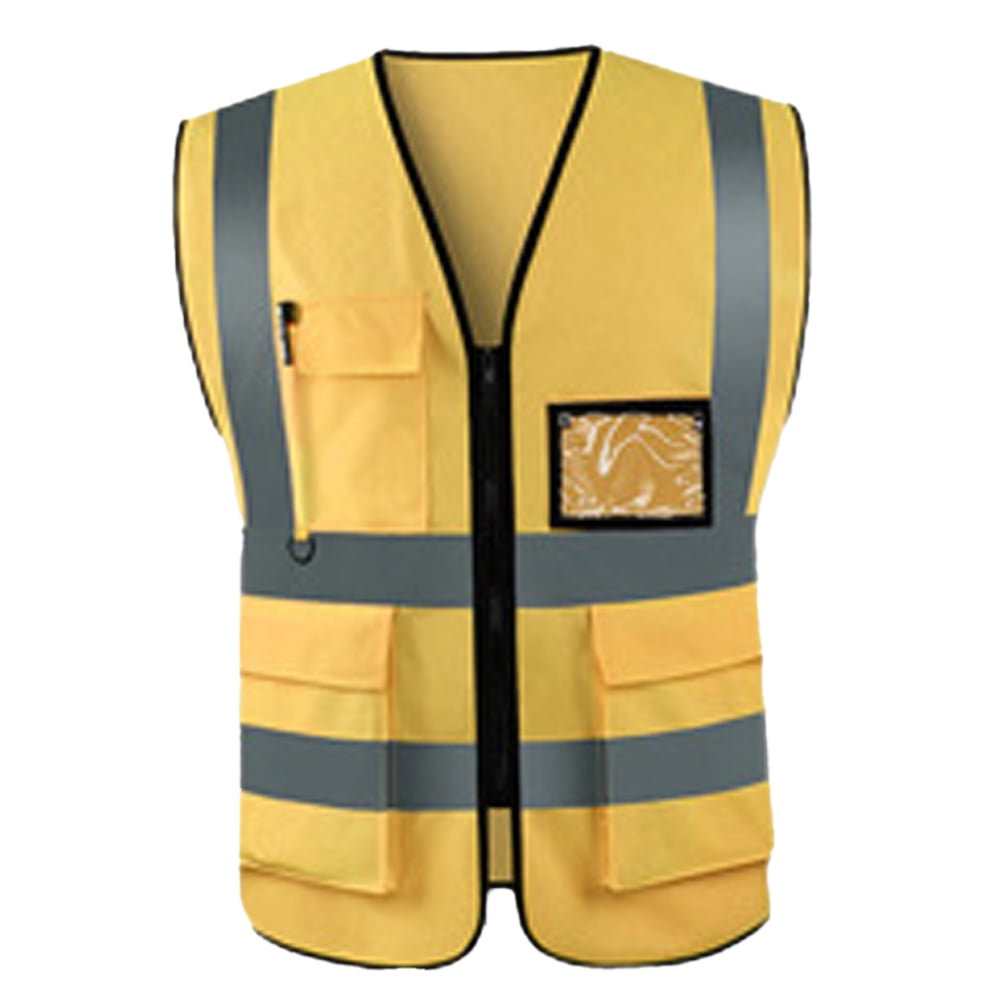 Safety Vest For Men Haysandy 20 Pcs High Visibility Reflective Safety Vest Construction Parking Attendant Safety Vests