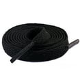 thumbnail image 1 of ENTASSER Joefnel 2 Pair Flat Shoe laces Shoelaces for Athletic Running Sneakers Shoes Boot StringsBlack39.3inch/100cm, 1 of 5
