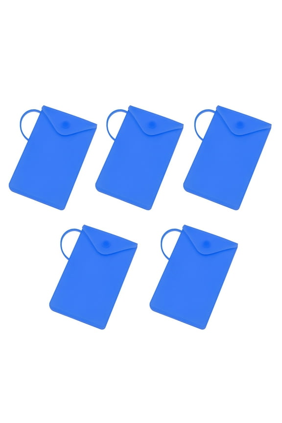 Mask Storage Clip Holder Face Masks Case Foldable Storage Bagblue