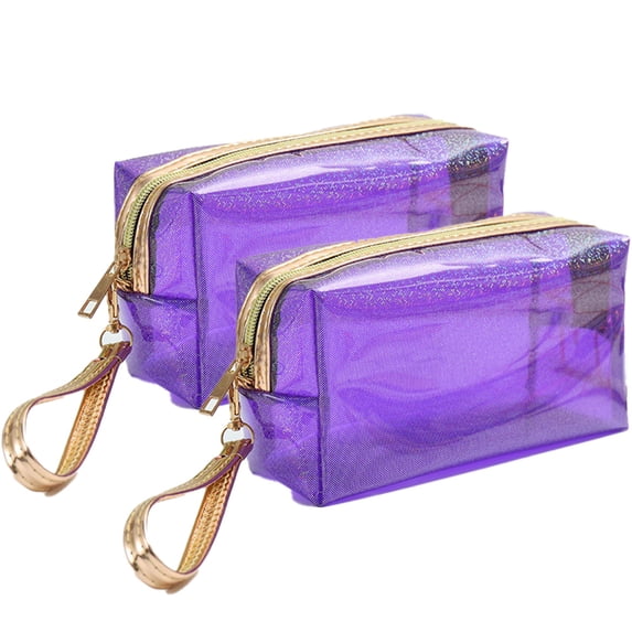 ENTASSER Waterproof Storage Bags PVC Transparent Zippered Toiletry Bag with Handlestyle5