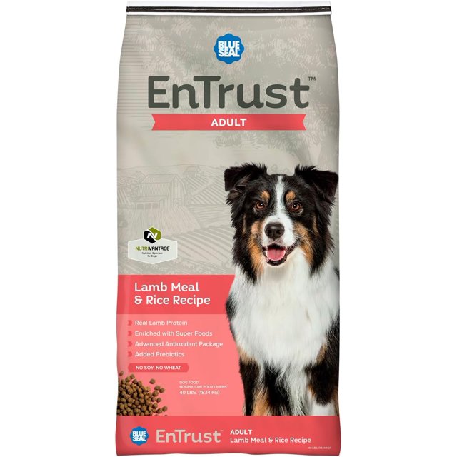 ENTRUST Adult Dog Food Real Lamb & Rice Enriched with Super Foods