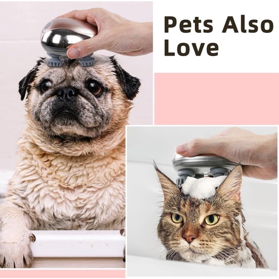 ENTU Electric Pet Cat Massager 8 Massage Heads Handheld Cordless Scalp Massager 2.60x2.50x2.20 in 0.62 lbs