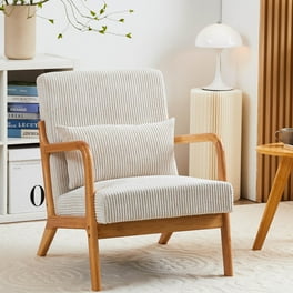 Accent Chair, Mid-Century Modern Armchair, Linen Fabric Single