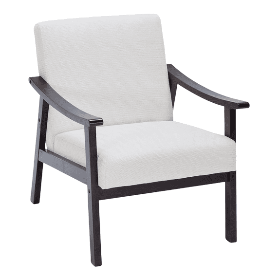 Sesslife Leisure Single Sofa, Modern Accent Chair with Metal Frame, Modern Leisure Arm Chair for Bedroom, Living Room, Brown