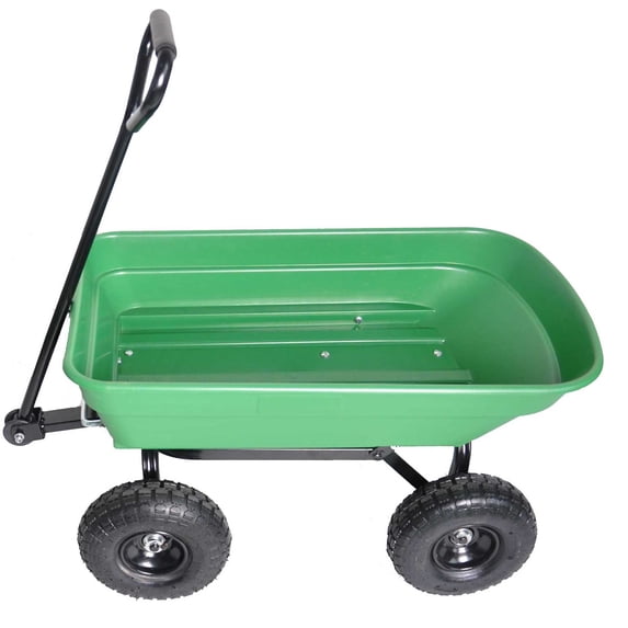 ENYOPRO Garden Wagon Carrier, Beach Carts with 10" Big Wheels, Heavy Duty Utility Garden Dump Cart, Portable Grocery Cart, All Terrain Universal Wheels Wagon Cart, 39.37 x 18.5 x 18.9 inch, JA2002