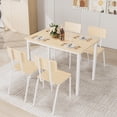 thumbnail image 1 of ENYOPRO 5 Piece Dining Table Set, Dining Table Set for 4, Modern Kitchen Table Set with 4 Chairs, Multipurpose Table and Chairs Set for Home Pub Bistro, 1 of 8
