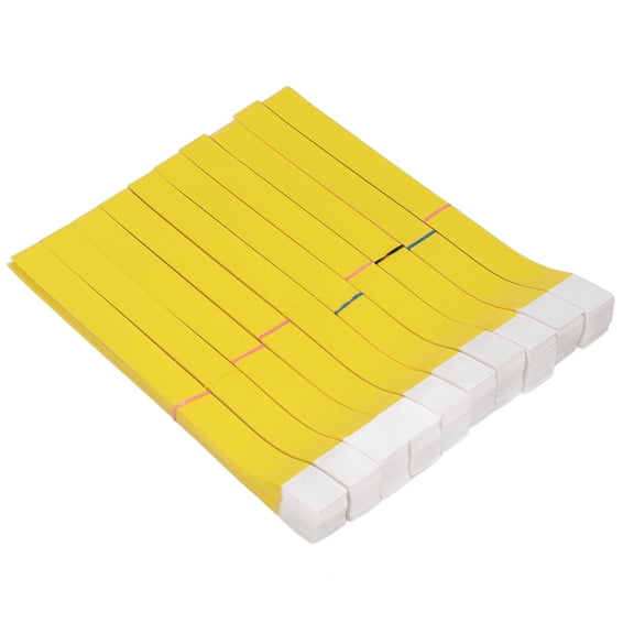 ENYOUNG 1000pcs Disposable Wristbands Waterproof Tear Resistant Event Paper Bracelets for Concert, Festival, and Children Playground - Neon Yellow (10 inches / 25.4 cm)