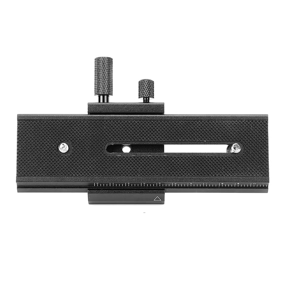 ENYOUNG 2 Way Macro Focusing Rail Slider with Universal 1/4" Mounting Screw and 11cm Scale Aluminum Alloy Slide Mount for DSLR Camera Close Up Shooting (6.3 x 2.0 x 0.8 inches / 16 x 5 x 2 cm)