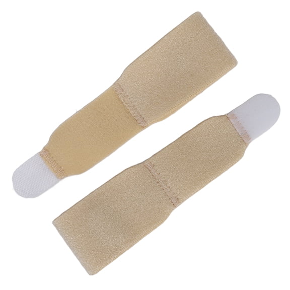 ENYOUNG 2pcs Toe Splint Wrap Skin Color Universal Soft Ergonomic Fabric Toe Separator Strap (2.76 inches / 7 cm)