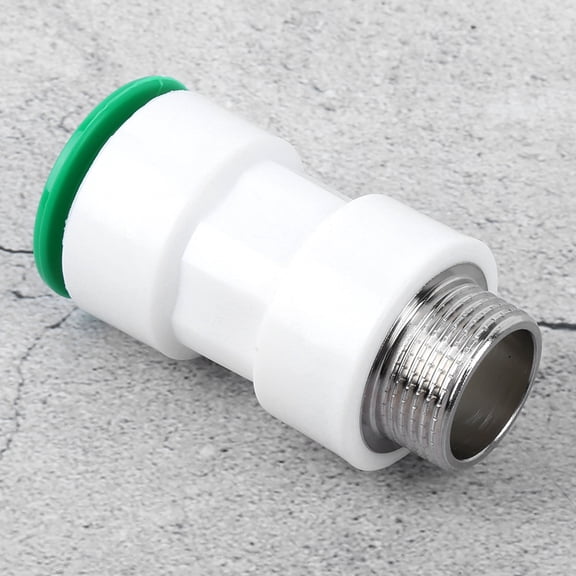 ENYOUNG 32mm to G1in Male Thread Pipe Fitting, PPR Plastic Straight Quick Connector Tube Fittings Coupler for PE PVC Pipes (3.5 in / 90mm Length)