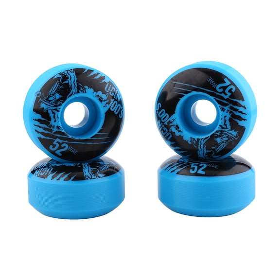 ENYOUNG 52mm Skateboard Wheels Heavy Duty PU Cruiser Longboard Wheels 4 Pack Blue Color Durable 52mm x 30mm / 2.04 in x 1.18 in