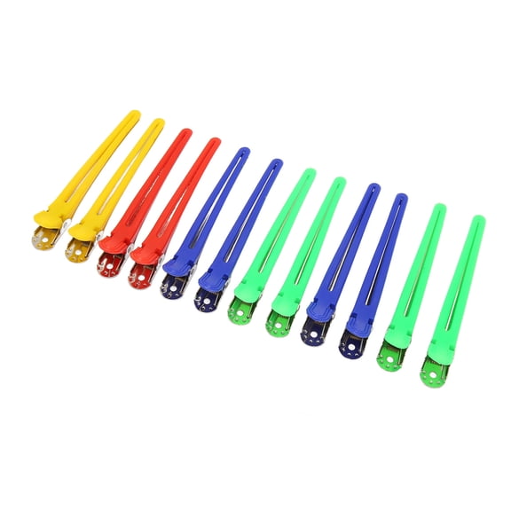 ENYOUNG 60Pcs Duck Billed Hair Clips ABS Alloy Anti Slip Sectioning Professional Assorted Colors Barber Hair Clips Hair Styling Clips for Home Salon Styling (13.00 x 10.00 x 10.00 inches)