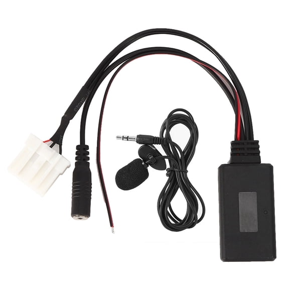 ENYOUNG AUX-in Cable Adapter Car Bluetooth 5.0 Microphone Fit for Mazda 2 3 5 6 RX8 Wireless Hands-free Black