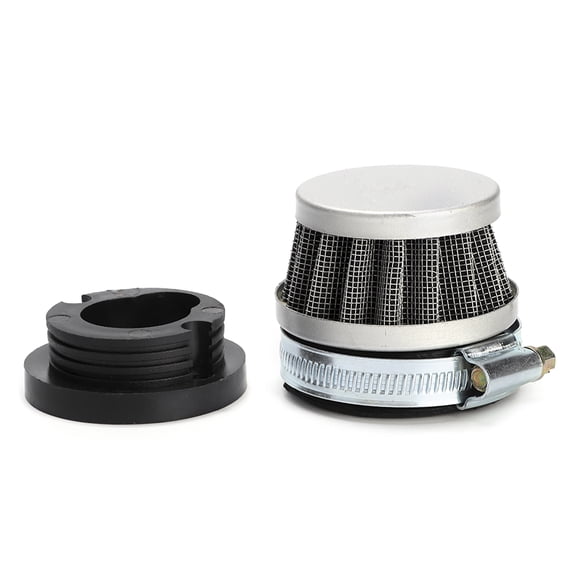 ENYOUNG Air Filter Replacement Fits for 47cc 49cc 2-Stroke Engine Off-Road Vehicle Four-Wheeled ATV Dirt Bike Quad Silver and Black (1.9 x 2.3 inches / 50 x 60 mm)