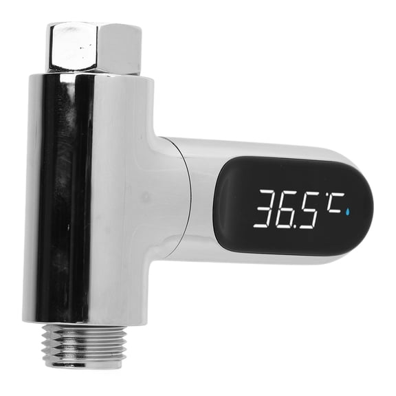 ENYOUNG Digital Shower Thermometer Aluminum LED Water Temperature Monitor for Home Bathroom Kitchen, 4.7 x 4.3 x 1.2 inches / 12 x 11 x 3 cm