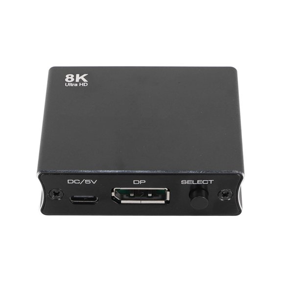 ENYOUNG DisplayPort Bidirection Switch 8K 30Hz 2 In 1 Out 1 In 2 Out DP 1.4 Switch DP Splitter for Dual Monitor PC Laptop