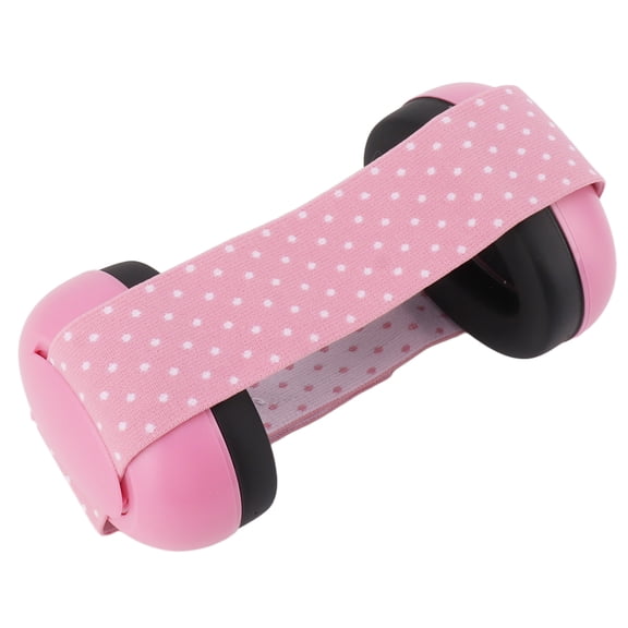 ENYOUNG Elastic Headband Baby Ear Protection Noise Canceling Headphones for Infants Up to 2 Months, Protective Ear Muffs Hearing Protection Sleep Earmuffs, Pink, 1 Count