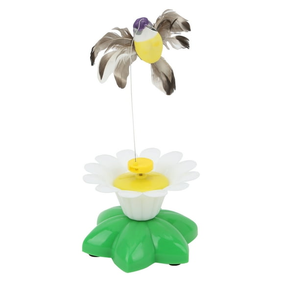 ENYOUNG Electric Flying Bird Cat Toy Lifelike Fluttering Movement Interactive Teaser Toy for Kittens and Small Cats Rotating Bird Toy No Batteries Included (Assorted Colors) 12 inches / 30.4 cm
