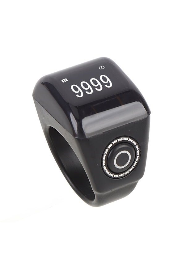Electronic Finger Counter Smart IP67 Rain Proof Rechargeable Digital Tasbih Tally Tracker for Sports 0.87 inches / 22 mm Ergonomic Plastic Ring