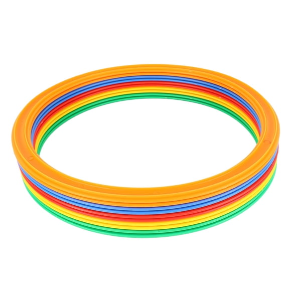 ENYOUNG Kids Sports Speed Ring Set - 10 Rings & 10 Buckles, Agility Training Outdoor Toy Set, 11 inches / 28 cm