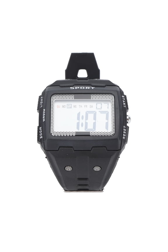 Men Sport Watch Waterproof Large Screen Portable Chronograph Watch for Outdoor Climbing Camping Black - 5.51 inches / 14.00 cm Length, 2.43 oz Weight