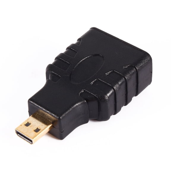 ENYOUNG Micro HDMI to HDMI Audio Video Converter Scaler Adapter For HDTV DVD Smartphone Support 720p 1080p Output PAL NTSC SECAM Formats Plug and Play Lightweight Black