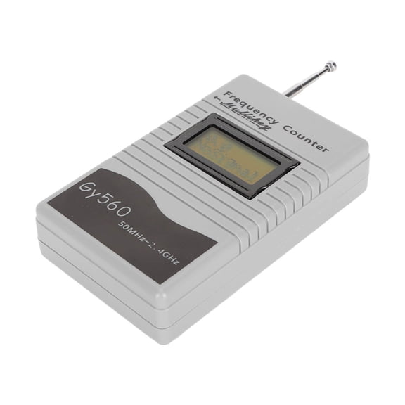 ENYOUNG Mini Gooit GY560 Radio Frequency Counter 50Mhz to 2.4Ghz Portable Measuring Tool with Built-In Battery Handheld Device for Digital Signals 4.7 inches / 12 cm