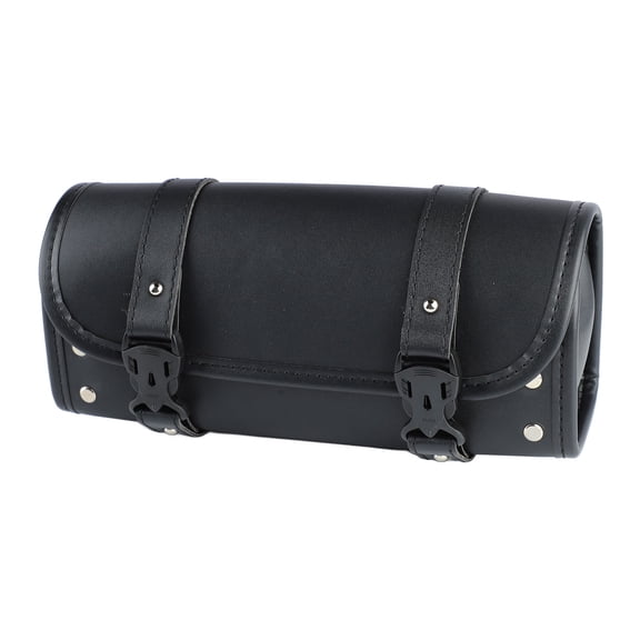 ENYOUNG Motorbike Roll Saddlebags Universal PU Leather Waterproof Motorcycle Fork Handlebar Side Bag (11.8 x 4.7 x 3.9 inches / 30 x 12 x 10 cm)
