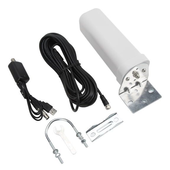 ENYOUNG Omni Barrel TV Antenna Outdoor IP67 Waterproof 5V 25dBi High Gain 1080P HD Signal 50-80 Miles Range (11.02 inches / 28 cm)