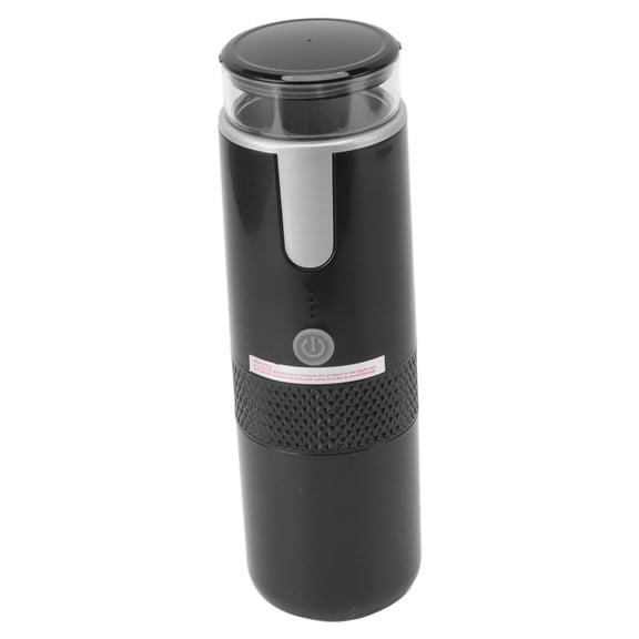 ENYOUNG Portable Coffee Machine Fit for K Cup Capsules Ground Coffee Handheld Maker Manually Operated for Camping Hiking Travel Auto Shut Off 1200mAh Built In Battery Black