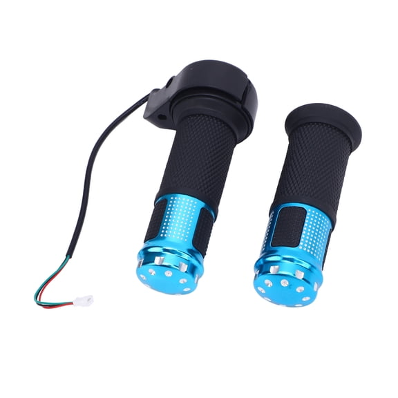 ENYOUNG Premium Aluminum Alloy Scooter Throttle Handle and Grip Enhanced Speed Control Twist Handlebar Mechanism for Universal Electric Scooters Blue Colorway (8.66 x 5.9 x 1.96 in / 22 x 15 x 5 cm)