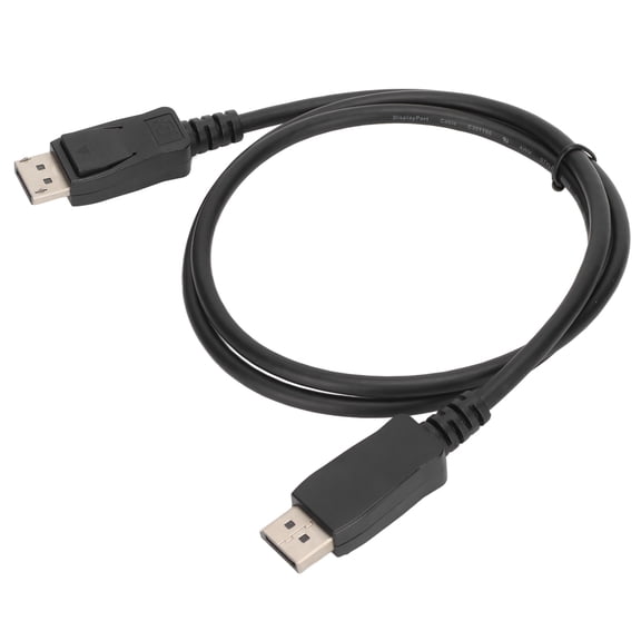 ENYOUNG Premium High Speed 32AWG 4K 60Hz Ultra HD DisplayPort to DisplayPort Cable with Secure Latch & Dust Covers for Computer Laptop Display Monitor, Black, 1m / 3.3ft (39.37 inches)