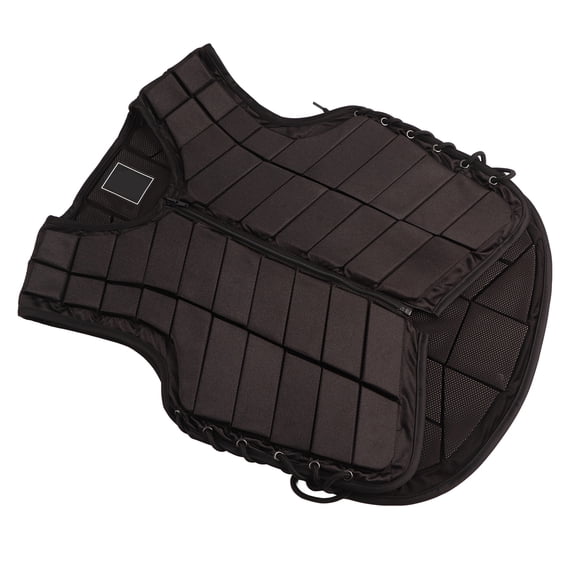 ENYOUNG Protective Vest for Horse Riding Adults Equestrian Chest Protection Black M 22.05 inches / 56 cm