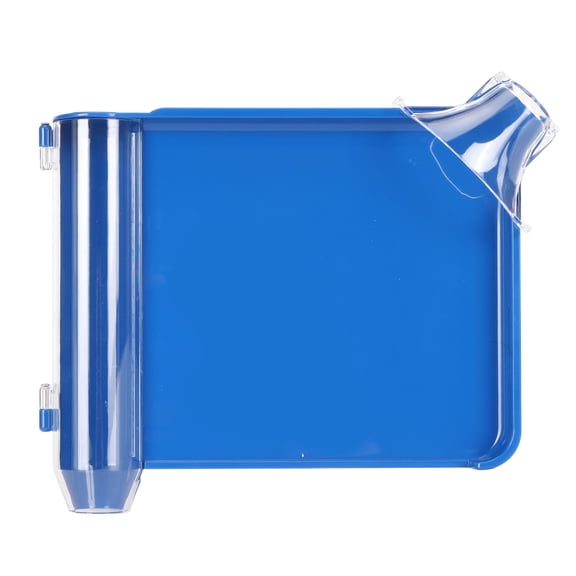 ENYOUNG Tablet Count Tray with Spatula - Plastic Right Hand Capsule Counting Tray for Pharmacy - Blue Color (8.27 inches / 21 cm Length) - Accurate Medical Dosing Container for Pharmacists