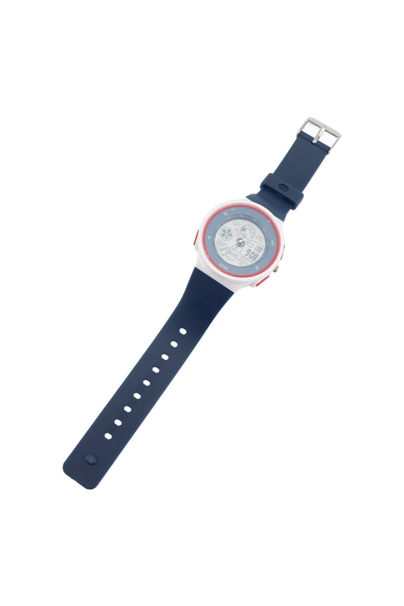 Teenager Watch Outdoor Water Resistant Digital Sports Analog Watch with Stopwatch Alarm Clock Countdown Dual Display LED Backlight for Ladies Student, Deep Blue, 9.65 inches / 24.5 cm