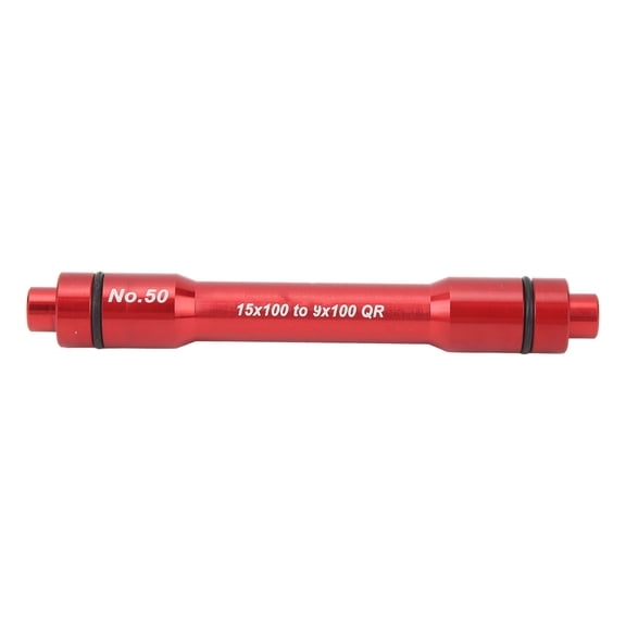 ENYOUNG Thru Axle Hub 15x100mm to 9x100mm Aluminum Alloy Compact Bike Hitch Thru Axle Adapter Red Bicycle Wheel Hub Replacement Part for Mountain and Road Bikes 15 inches / 38.1 cm