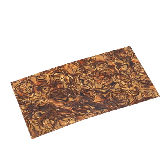 ENYOUNG Tiger Stripe Celluloid Guitar Head Veneer Sheet Premium Luthier Replacement Part Exquisite Shell Overlay for Acoustic Electric Guitar Upgrade 7.87x3.94 Inches / 20.0x10.0 cm