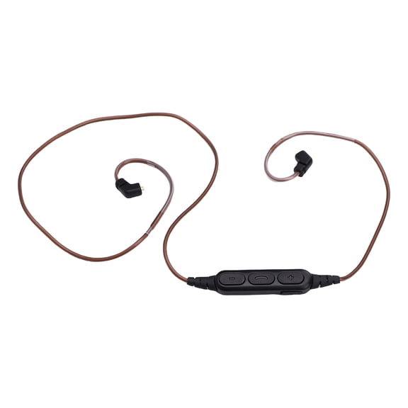 ENYOUNG Wireless Bluetooth Headphone Cable Upgraded Replacement Adapter Cord with Mic and Volume Control Compatible with QDC/KZ Earphones (10 inches / 25.4 cm)
