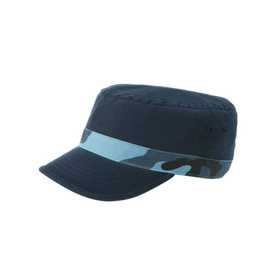 ENZYME WASHED TWILL ARMY CAP - Navy