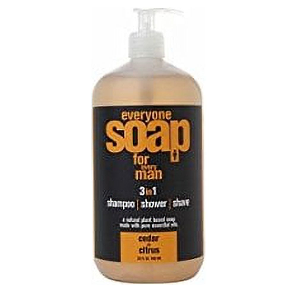 EO Everyone Soap For Every Man 3 In 1 Hands Face Body, Cedar + Citrus