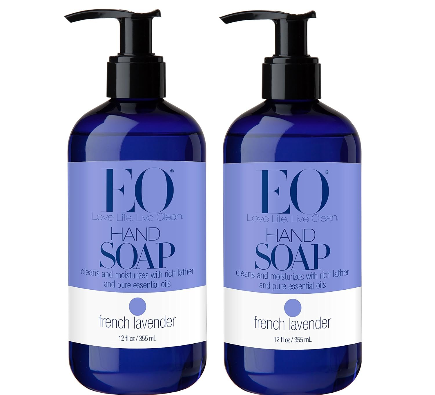 EO Liquid Hand Soap, French Lavender, PlantBased Gentle Cleanser with