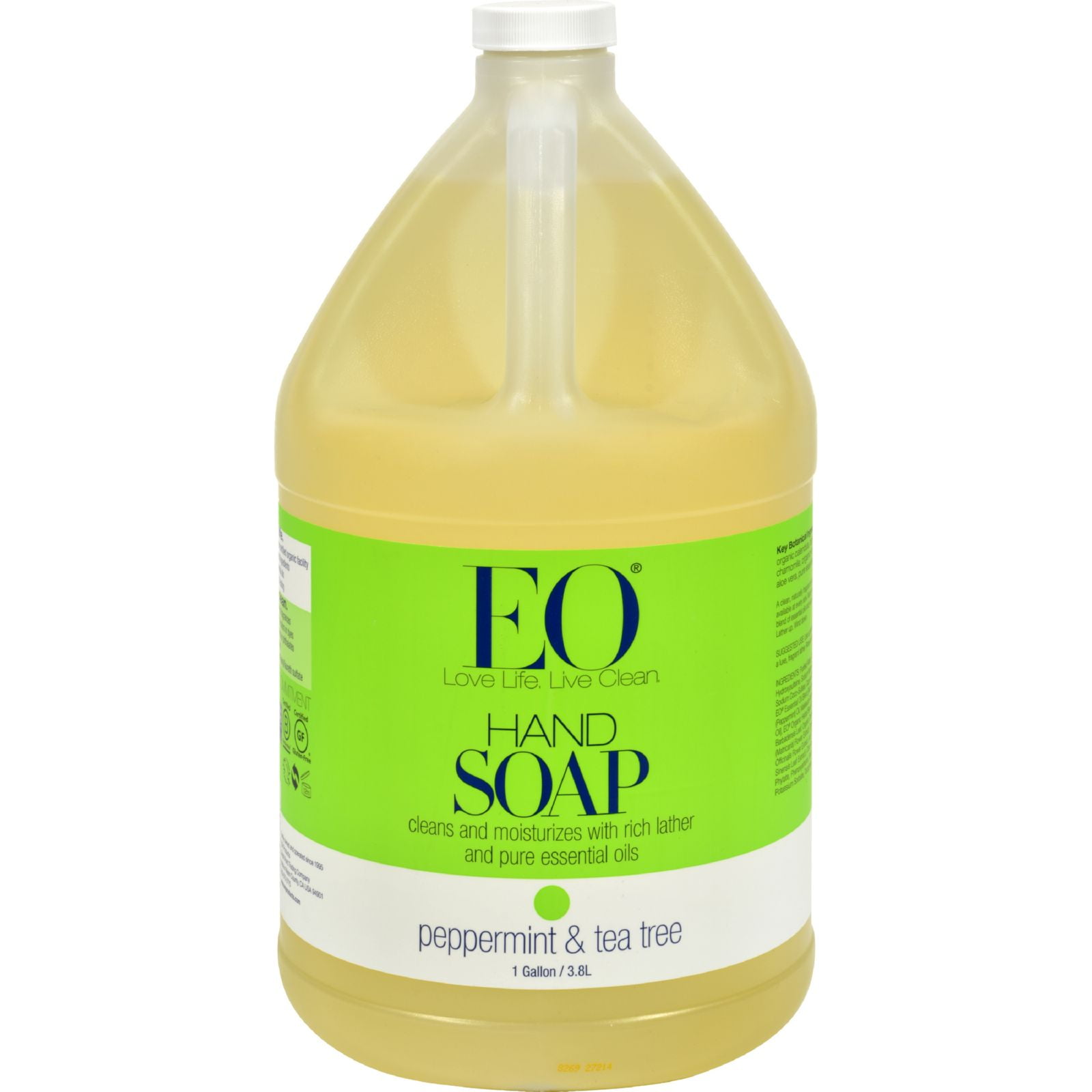 EO Liquid Hand Soap, Peppermint & Tea Tree, 128 Oz