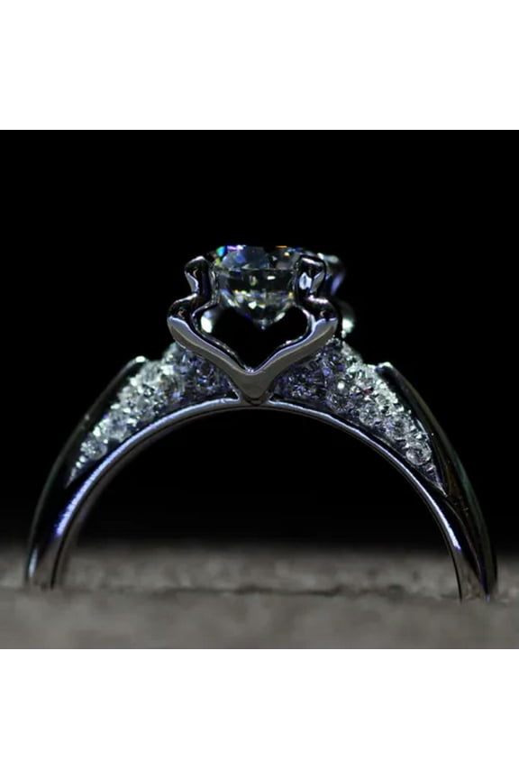 1.5Ct Round Aaa Cz Handmade Round Cut 925 Silver Women Wedding Band Ring Sz 4-9