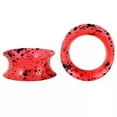 thumbnail image 1 of EOEMY 1 Pcs Silicone Flexible Ear Gauges Plugs Expander Double Flared Flesh Tunnels /-Red-10mm, 1 of 9