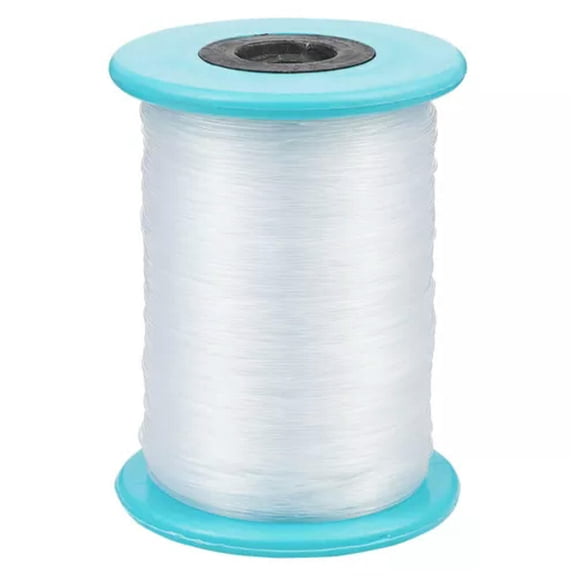 EOEMY 1 Roll White Fishing Thread Nylon Wire Beading Bracelet Cords String 0.2~0.8mm-0.5mm