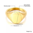 thumbnail image 1 of EOEMY 10*12mm Round Band Men Women'S Stainless Steel Polished Ring Size 6-9 Never Fade, 1 of 6