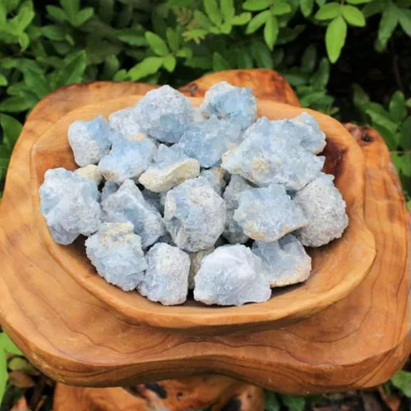 EOEMY 10-200G Natural Celestite Cluster Druzy Geode Quartz Crystal Energy Specimens-About 30-50G
