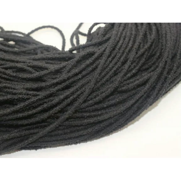 EOEMY 10 Meter Furry Elastic Cord Stretch Thread String Round 4mm For Sewing Craft-1# Black